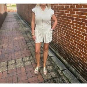 NEW JODIFL zippered romper in taupe